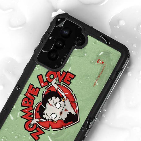 Betty Boop Zombie Love Galaxy S24 Plus Waterproof Case